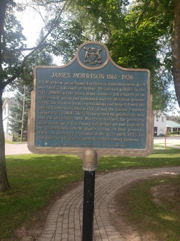 The Township of Wellington North has received approval from the Ontario Heritage Trust for the installation of a plaque recognizing Margarette Rae Morrison in Arthur. The plaque will be installed in Arthur, on the northwest corner of George Street (Highway 6) and Francis Street, which is adjacent to the historical marker in memory of Morrison’s father, James Morrison.