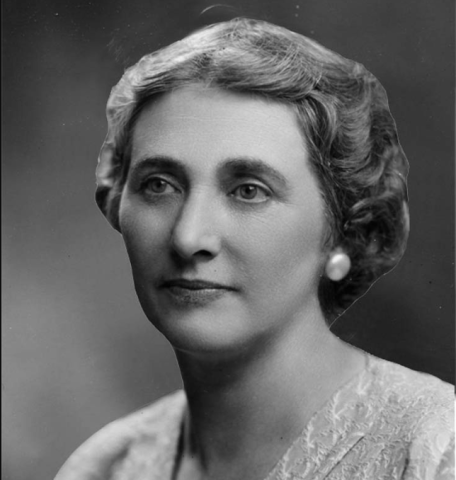 Rae Luckcock's Queen's Park official portrait from 1943. She was the CCF Member of Provincial Parliament for Bracondale. She was elected in 1943, and defeated in 1945.